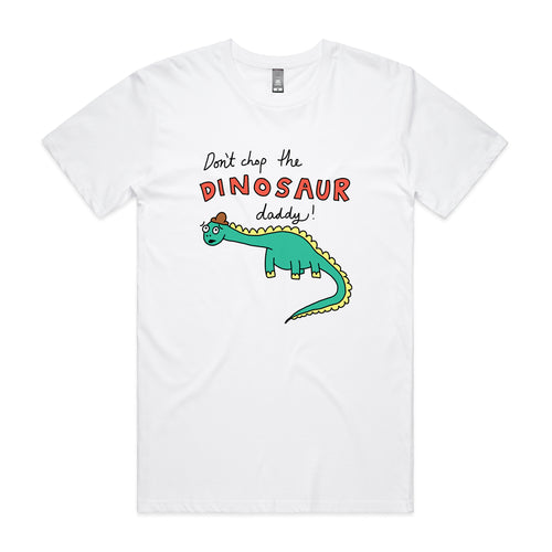 Don't Chop The Dinosaur Tee by Lonely Kids Club. All clothing from our T-shirts to our shorts and hoodies are ethically made, and printed packed and shipped from Sydney.