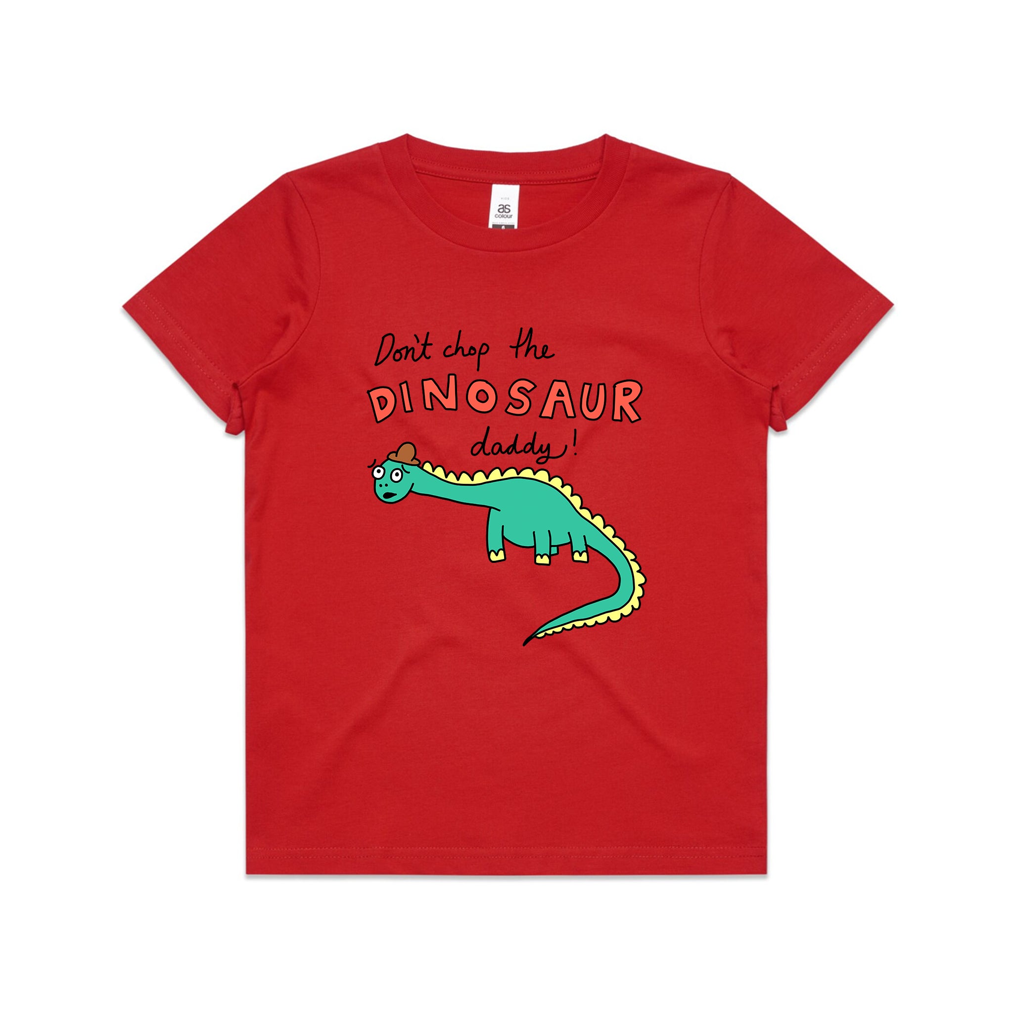 Don't Chop The Dinosaur Kids Tee