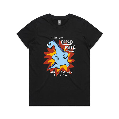 Dino Mite Tee by Lonely Kids Club. All clothing from our T-shirts to our shorts and hoodies are ethically made, and printed packed and shipped from Sydney.