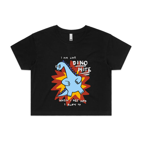 Dino Mite Tee by Lonely Kids Club. All clothing from our T-shirts to our shorts and hoodies are ethically made, and printed packed and shipped from Sydney.