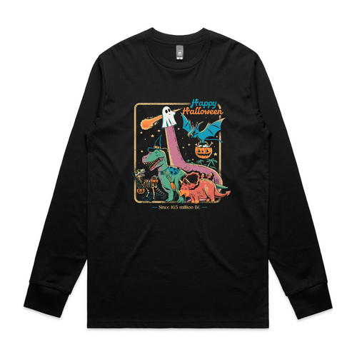 Dino Halloween Tee by Lonely Kids Club. All clothing from our T-shirts to our shorts and hoodies are ethically made, and printed packed and shipped from Sydney.