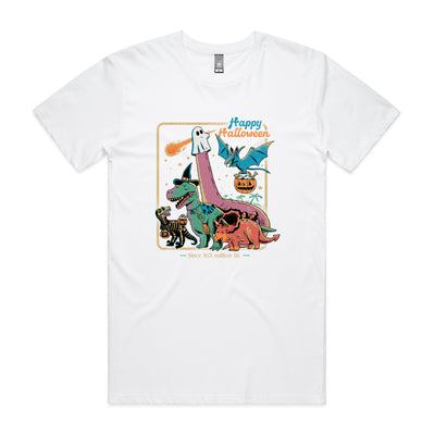 Dino Halloween Tee by Lonely Kids Club. All clothing from our T-shirts to our shorts and hoodies are ethically made, and printed packed and shipped from Sydney.