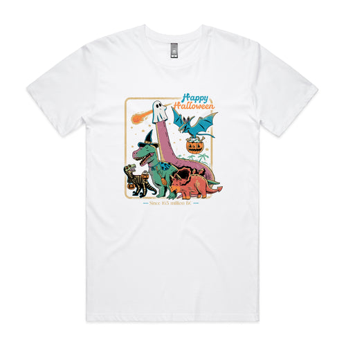 Dino Halloween Tee by Lonely Kids Club. All clothing from our T-shirts to our shorts and hoodies are ethically made, and printed packed and shipped from Sydney.