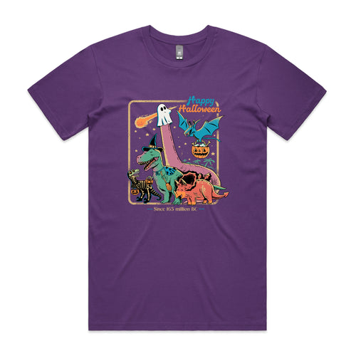Dino Halloween Tee by Lonely Kids Club. All clothing from our T-shirts to our shorts and hoodies are ethically made, and printed packed and shipped from Sydney.