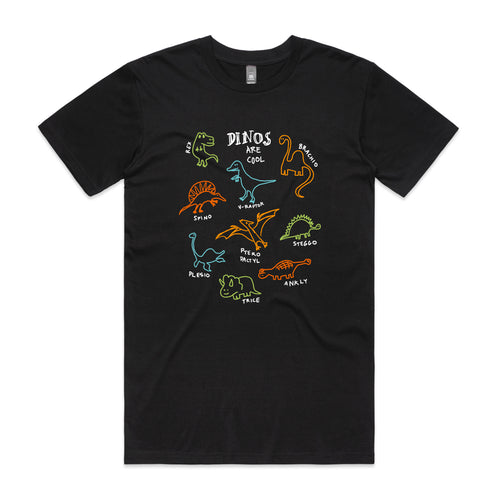 Dinos Are Cool Tee by Lonely Kids Club. All clothing from our T-shirts to our shorts and hoodies are ethically made, and printed packed and shipped from Sydney.