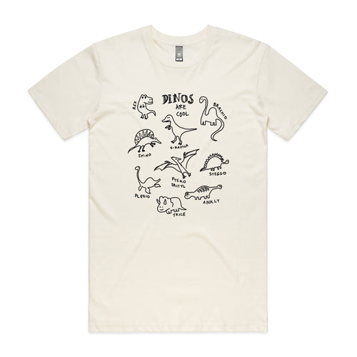 Dinos Are Cool Tee by Lonely Kids Club. All clothing from our T-shirts to our shorts and hoodies are ethically made, and printed packed and shipped from Sydney.