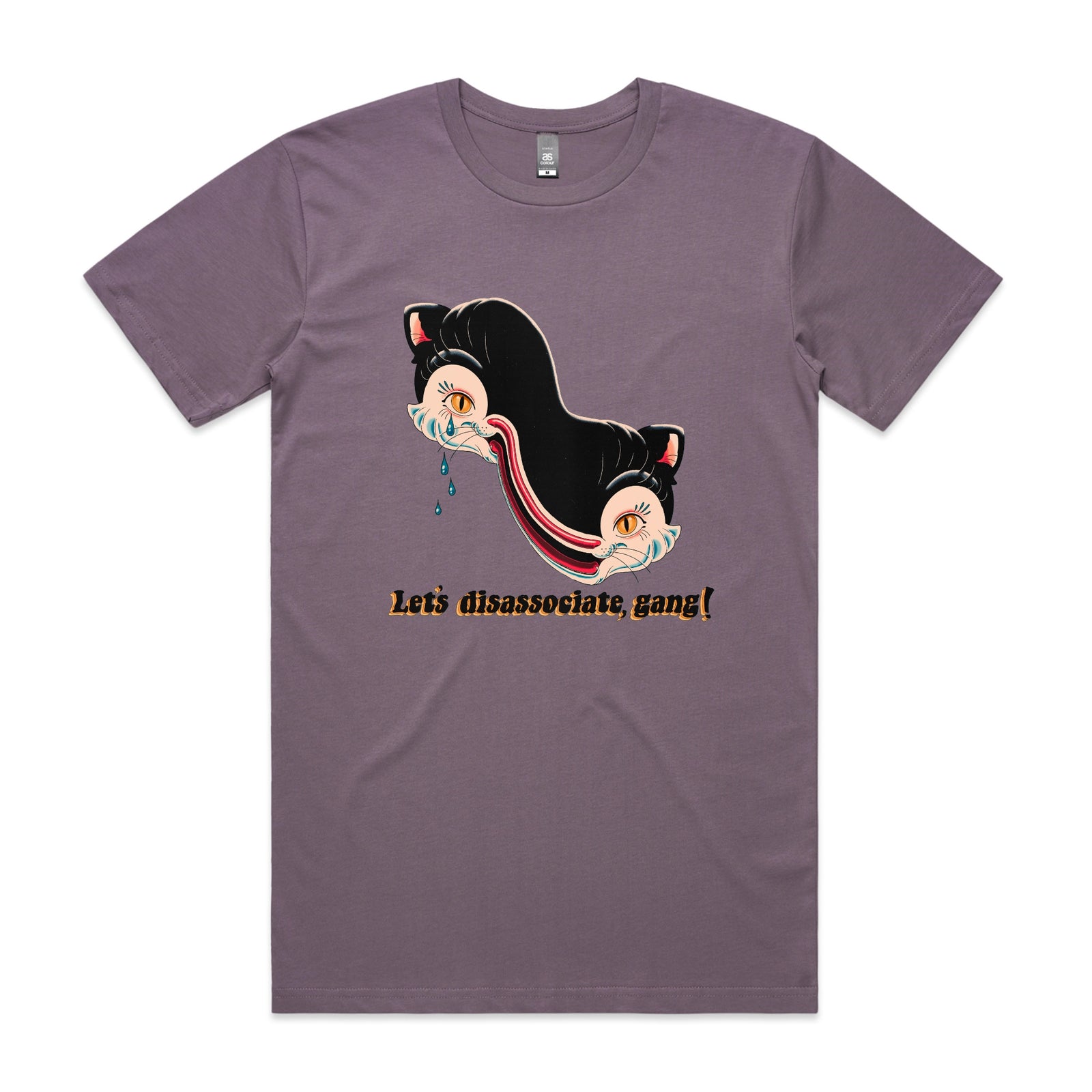 Disassociate Tee by Lonely Kids Club. All clothing from our T-shirts to our shorts and hoodies are ethically made, and printed packed and shipped from Sydney.