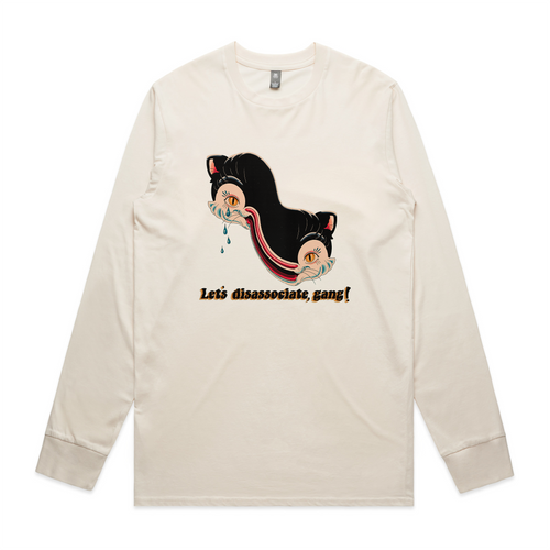 Disassociate Tee by Lonely Kids Club. All clothing from our T-shirts to our shorts and hoodies are ethically made, and printed packed and shipped from Sydney.
