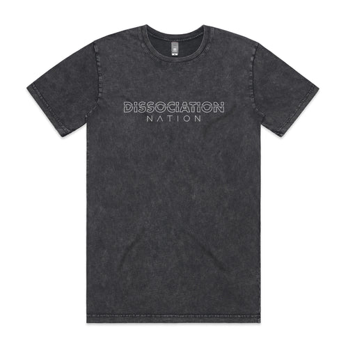 Dissociation Nation Tee by Lonely Kids Club. All clothing from our T-shirts to our shorts and hoodies are ethically made, and printed packed and shipped from Sydney.