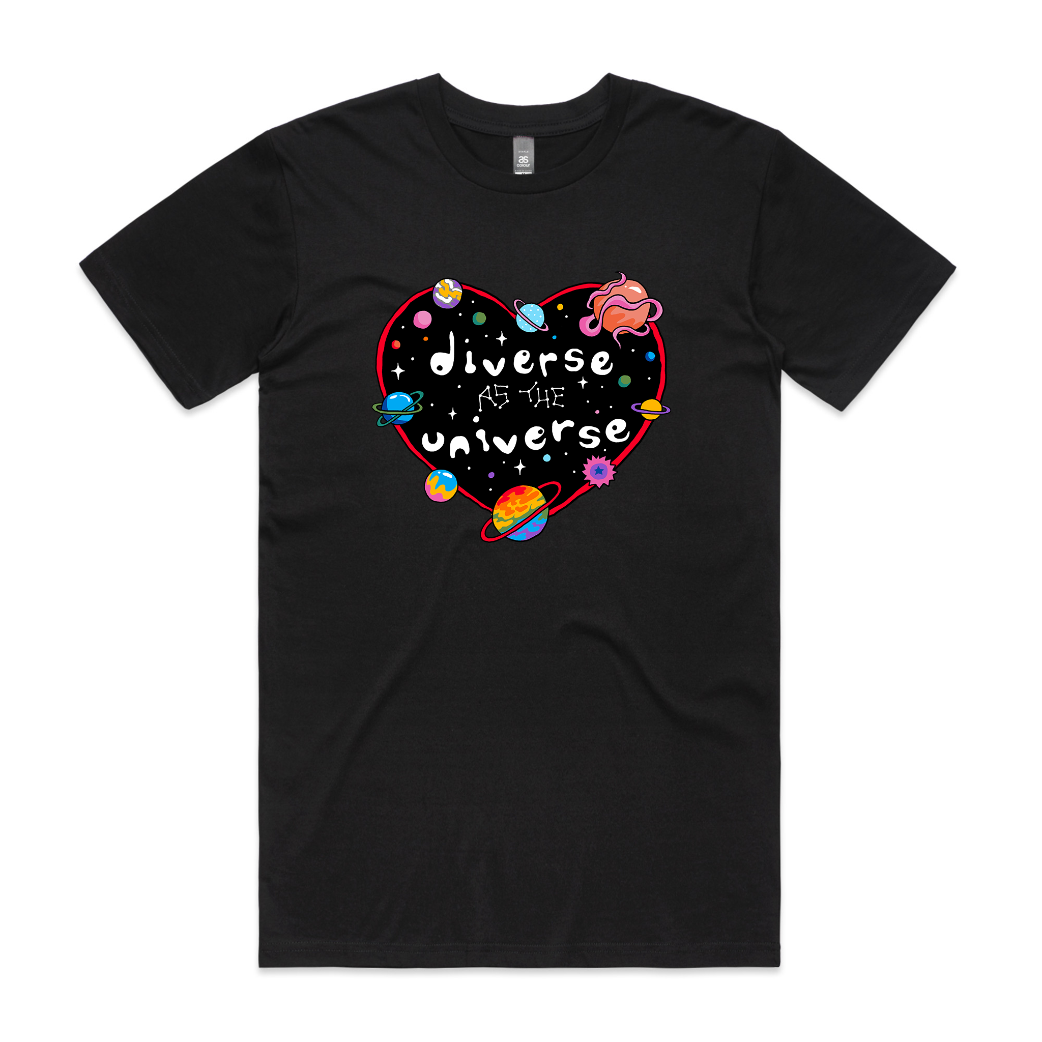 Diverse As The Universe Tee Ethically Made T-Shirts, Hoodies, Jumpers &amp; More!