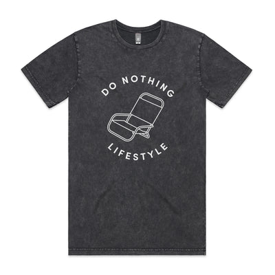 Do Nothing Lifestyle Tee by Lonely Kids Club. All clothing from our T-shirts to our shorts and hoodies are ethically made, and printed packed and shipped from Sydney.