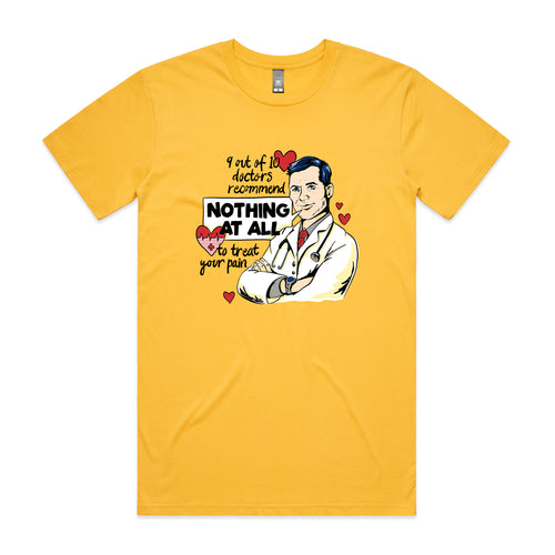 Doctors Recommend Tee by Lonely Kids Club. All clothing from our T-shirts to our shorts and hoodies are ethically made, and printed packed and shipped from Sydney.