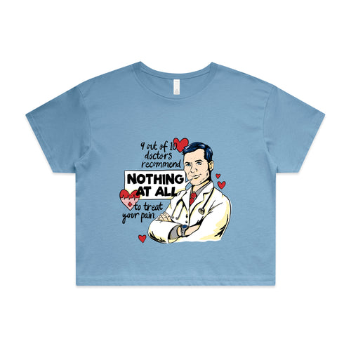 Doctors Recommend Tee by Lonely Kids Club. All clothing from our T-shirts to our shorts and hoodies are ethically made, and printed packed and shipped from Sydney.