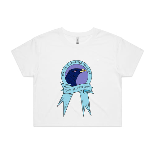Does It Spark Joy Tee by Lonely Kids Club. All clothing from our T-shirts to our shorts and hoodies are ethically made, and printed packed and shipped from Sydney.