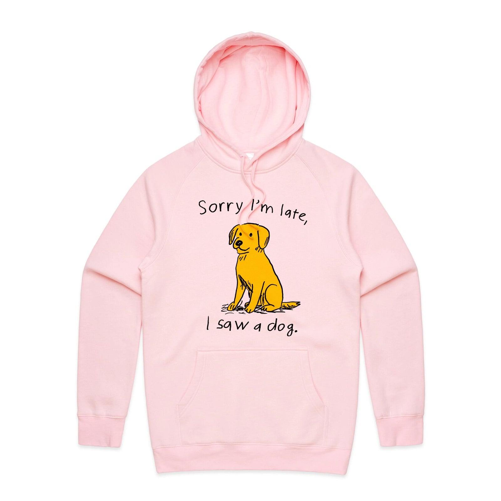 I Saw A Dog Hoodie by Lonely Kids Club. All clothing from our T-shirts to our shorts and hoodies are ethically made, and printed packed and shipped from Sydney.
