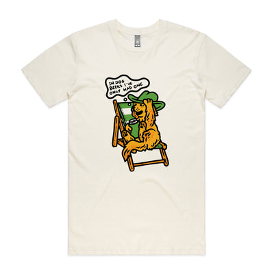 Dog Beers Tee by Lonely Kids Club. All clothing from our T-shirts to our shorts and hoodies are ethically made, and printed packed and shipped from Sydney.