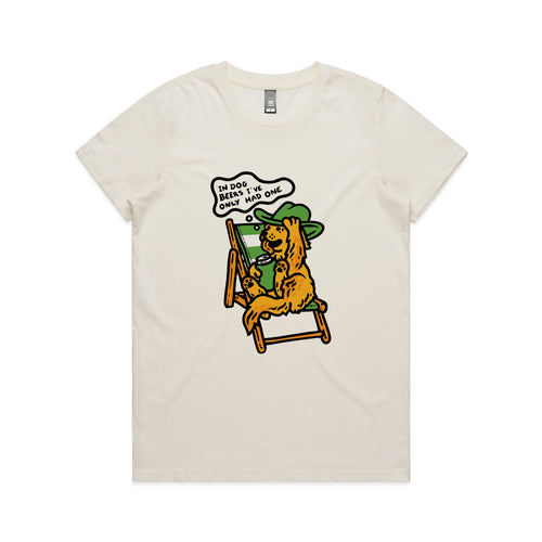 Dog Beers Tee by Lonely Kids Club. All clothing from our T-shirts to our shorts and hoodies are ethically made, and printed packed and shipped from Sydney.