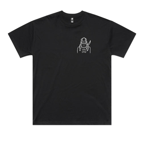 Dog Dad Tee by Lonely Kids Club. All clothing from our T-shirts to our shorts and hoodies are ethically made, and printed packed and shipped from Sydney.