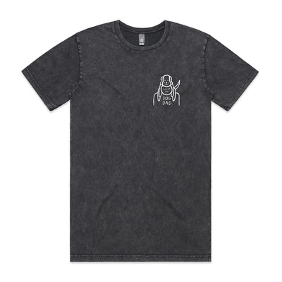 Dog Dad Tee by Lonely Kids Club. All clothing from our T-shirts to our shorts and hoodies are ethically made, and printed packed and shipped from Sydney.