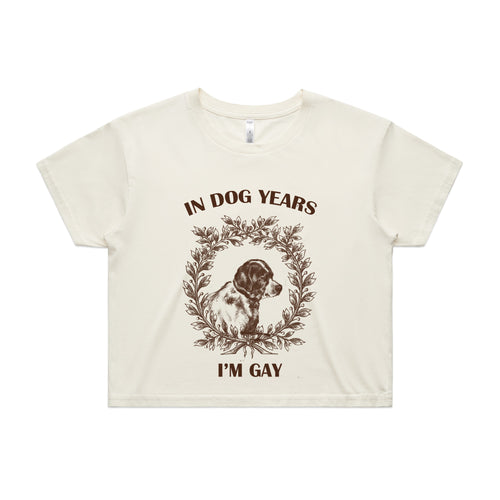 Dog Years Tee by Lonely Kids Club. All clothing from our T-shirts to our shorts and hoodies are ethically made, and printed packed and shipped from Sydney.