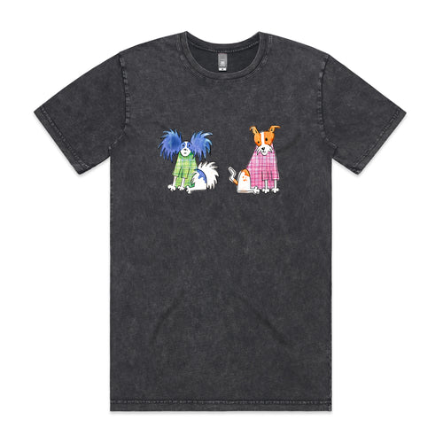 Dogs In Jumpers Tee by Lonely Kids Club. All clothing from our T-shirts to our shorts and hoodies are ethically made, and printed packed and shipped from Sydney.