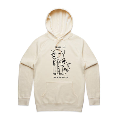 Dogtor Hoodie by Lonely Kids Club. All clothing from our T-shirts to our shorts and hoodies are ethically made, and printed packed and shipped from Sydney.