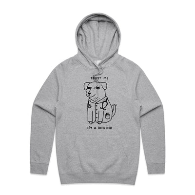 Dogtor Hoodie by Lonely Kids Club. All clothing from our T-shirts to our shorts and hoodies are ethically made, and printed packed and shipped from Sydney.