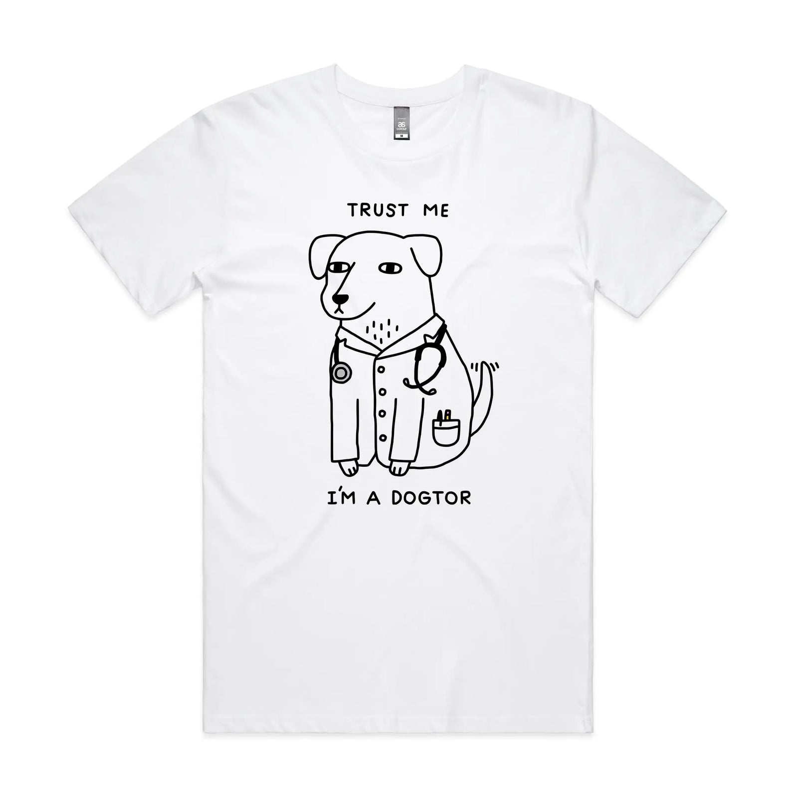 Dogtor T-shirt. Official design printed sustainably in Sydney.