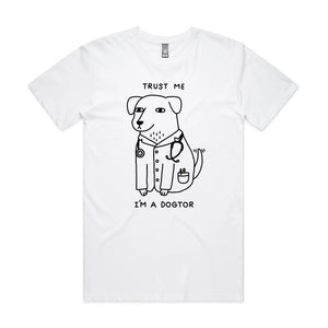 Dogtor T-shirt. Official design printed sustainably in Sydney.