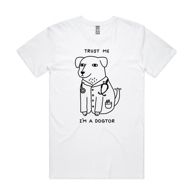 Dogtor T-shirt. Official design printed sustainably in Sydney.