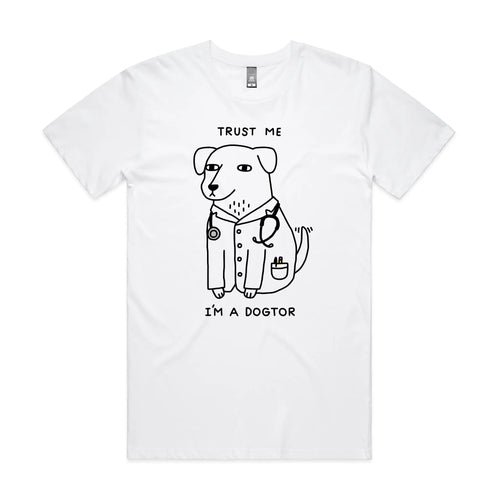 Dogtor T-shirt. Official design printed sustainably in Sydney.