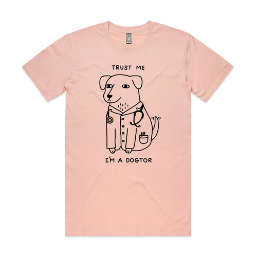 Dogtor T-shirt. Official design printed sustainably in Sydney.