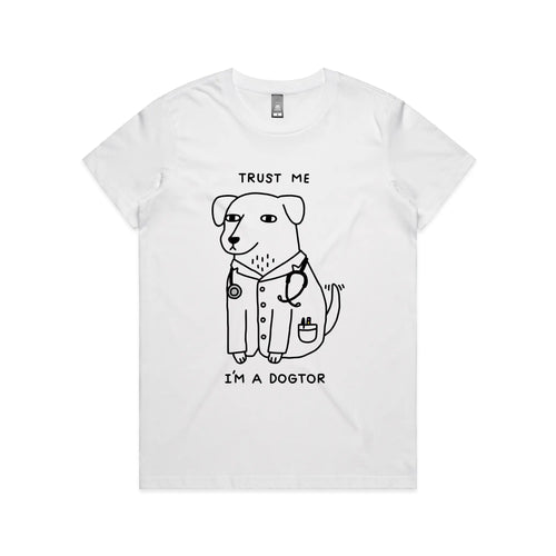 Dogtor Tee by Lonely Kids Club. All clothing from our T-shirts to our shorts and hoodies are ethically made, and printed packed and shipped from Sydney.