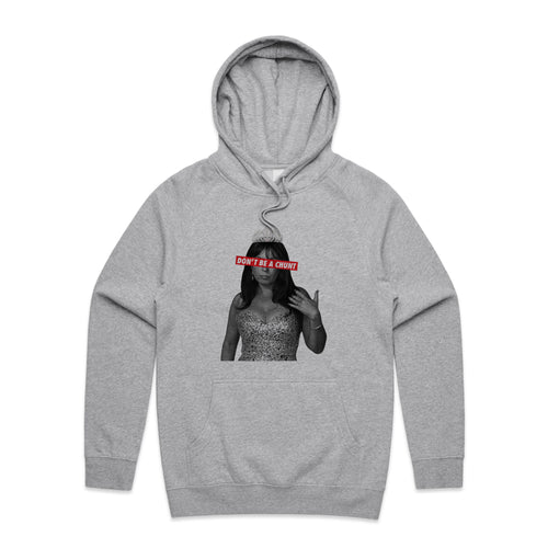 Don't Be A Chunt Hoodie by Lonely Kids Club. All clothing from our T-shirts to our shorts and hoodies are ethically made, and printed packed and shipped from Sydney.