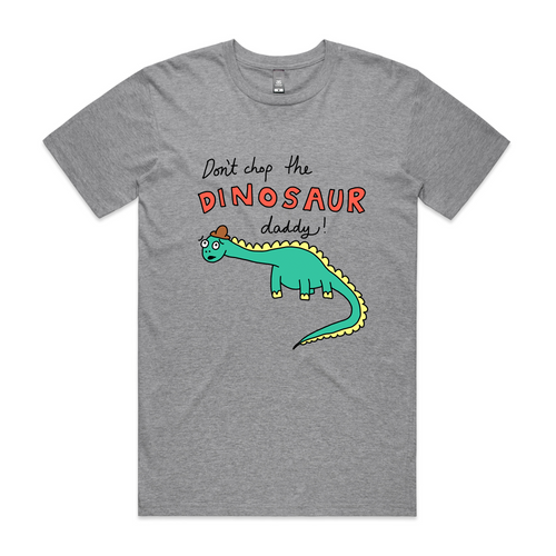 Don't Chop The Dinosaur Tee by Lonely Kids Club. All clothing from our T-shirts to our shorts and hoodies are ethically made, and printed packed and shipped from Sydney.