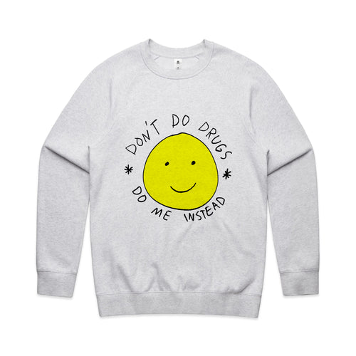 Don't Do Drugs Jumper by Lonely Kids Club. All clothing from our T-shirts to our shorts and hoodies are ethically made, and printed packed and shipped from Sydney.