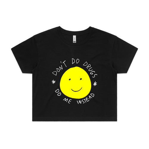 Don't Do Drugs Tee by Lonely Kids Club. All clothing from our T-shirts to our shorts and hoodies are ethically made, and printed packed and shipped from Sydney.