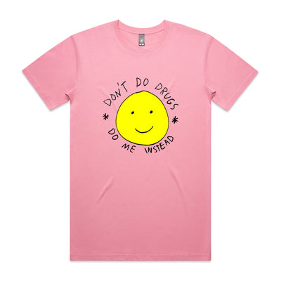 Don't Do Drugs Tee by Lonely Kids Club. All clothing from our T-shirts to our shorts and hoodies are ethically made, and printed packed and shipped from Sydney.