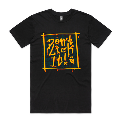 Don't Lick It Tee by Lonely Kids Club. All clothing from our T-shirts to our shorts and hoodies are ethically made, and printed packed and shipped from Sydney.
