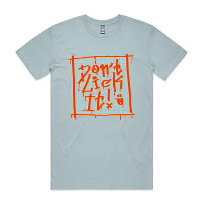 Don't Lick It Tee by Lonely Kids Club. All clothing from our T-shirts to our shorts and hoodies are ethically made, and printed packed and shipped from Sydney.