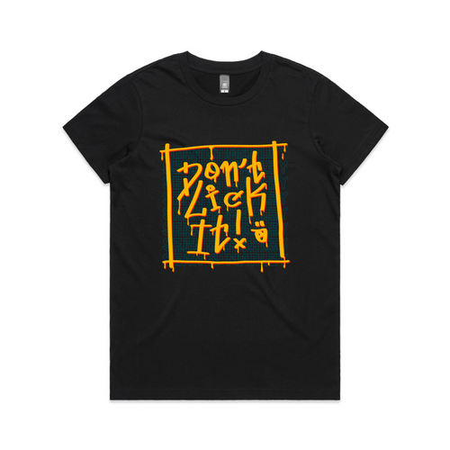 Don't Lick It Tee by Lonely Kids Club. All clothing from our T-shirts to our shorts and hoodies are ethically made, and printed packed and shipped from Sydney.