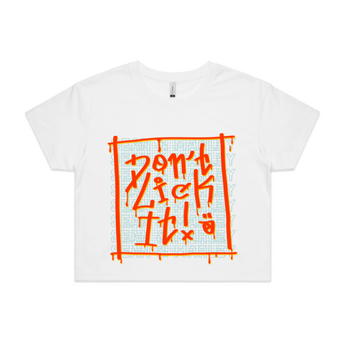 Don't Lick It Tee by Lonely Kids Club. All clothing from our T-shirts to our shorts and hoodies are ethically made, and printed packed and shipped from Sydney.