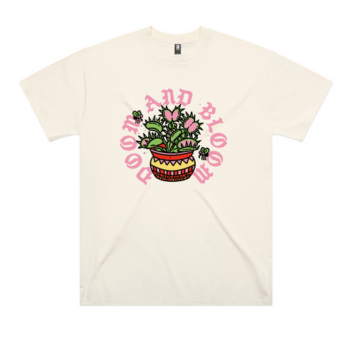 Doom And Bloom Oversized Tee by Lonely Kids Club. All clothing from our T-shirts to our shorts and hoodies are ethically made, and printed packed and shipped from Sydney.