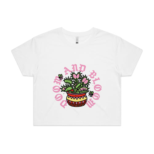 Doom And Bloom Tee by Lonely Kids Club. All clothing from our T-shirts to our shorts and hoodies are ethically made, and printed packed and shipped from Sydney.