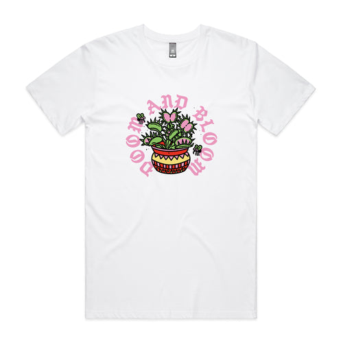 Doom And Bloom Tee by Lonely Kids Club. All clothing from our T-shirts to our shorts and hoodies are ethically made, and printed packed and shipped from Sydney.