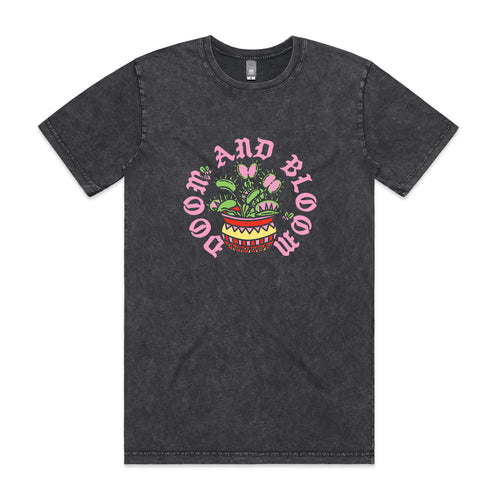 Doom And Bloom Tee by Lonely Kids Club. All clothing from our T-shirts to our shorts and hoodies are ethically made, and printed packed and shipped from Sydney.