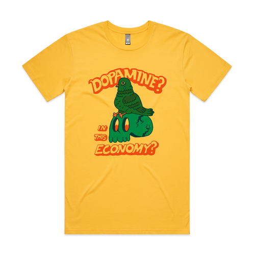 Dopamine Tee by Lonely Kids Club. All clothing from our T-shirts to our shorts and hoodies are ethically made, and printed packed and shipped from Sydney.