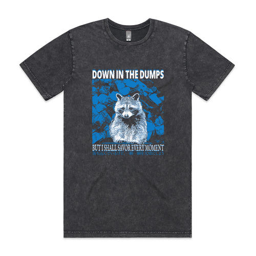 Down In The Dumps Tee by Lonely Kids Club. All clothing from our T-shirts to our shorts and hoodies are ethically made, and printed packed and shipped from Sydney.