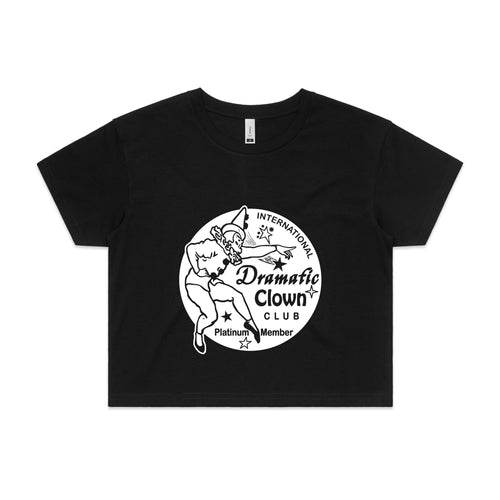 Dramatic Clown Club Tee by Lonely Kids Club. All clothing from our T-shirts to our shorts and hoodies are ethically made, and printed packed and shipped from Sydney.
