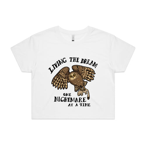 Living The Dream Tee by Lonely Kids Club. All clothing from our T-shirts to our shorts and hoodies are ethically made, and printed packed and shipped from Sydney.